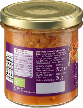 Kimchi, fermentiertes Gemüse dmBio