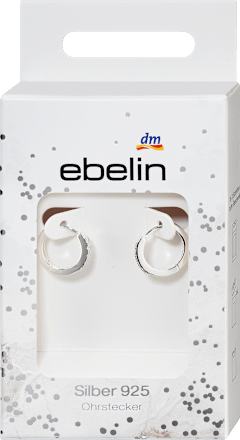 Creolen mit Zirkoniasteinen 925 Silber  ebelin