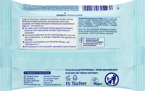 Feuchttücher sensitive babylove