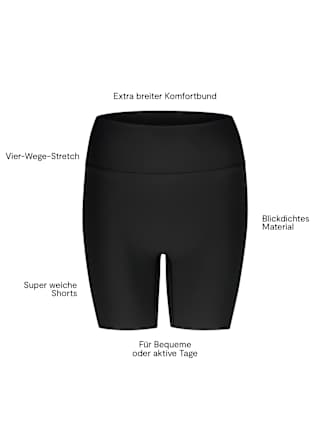 Shorts Soft Touch schwarz, Gr. 36/38 nur die