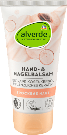 Hand- und Nagelbalsam Aprikosenkernöl & Pflanzliches Keratin  alverde NATURKOSMETIK