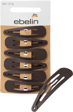 Spinki do włosów brązowe, matowe ebelin