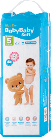 Plienky Ultra Dry - veľ. 5 Junior (12 - 25 kg) BabyBaby Soft