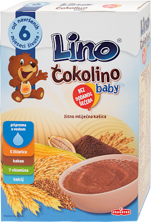 Čokolino baby žitna kašica, 6+ mj. Lino