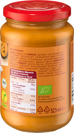 Erdnusssoße Saté, würzig-nussig dmBio