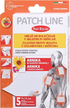 Obliž ob bolečinah v sklepih in mišicah Patch Line