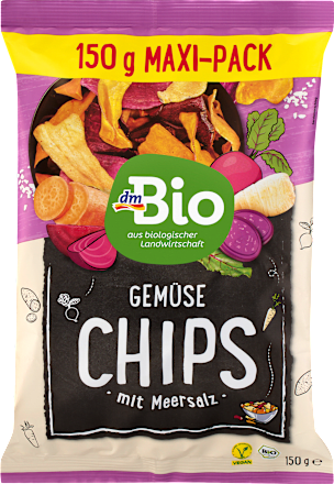Gemüsechips mit Meersalz dmBio