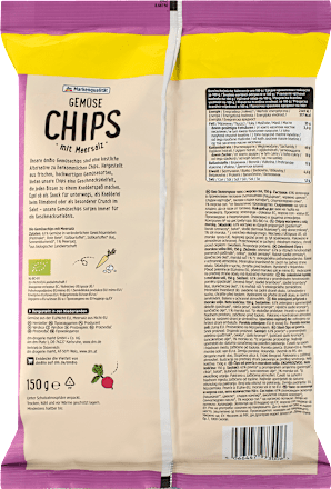 Gemüsechips mit Meersalz dmBio