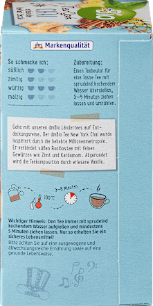 bio čaj Rooibos New York Chai dmBio