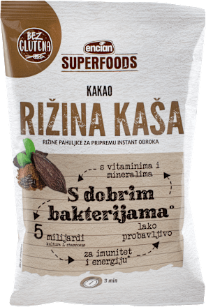 Superfoods rižina kaša – kakao SUPERFOODS