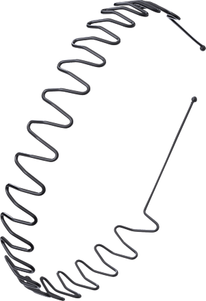 Haarreif Zacken aus Metall ebelin