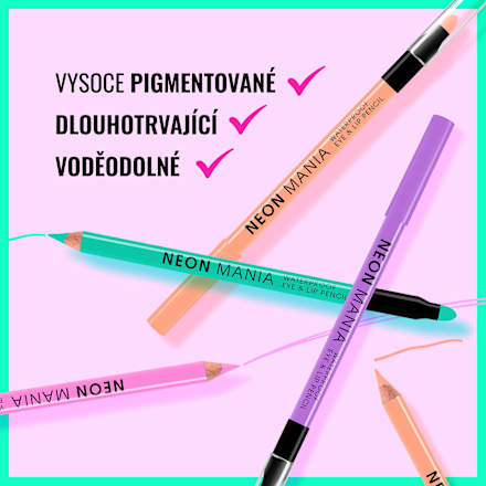 voděodolná tužka na oči a rty Neon Mania 04 Dermacol