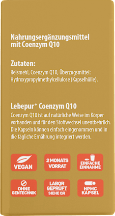 Coenzym Q10 Kapseln 60 St Lebepur