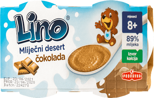 Mliječni desert – čokolada, 8 + mj. Lino