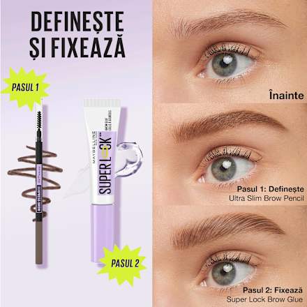 Super Lock Brow Glue mascara fixare sprâncene  MAYBELLINE NEW YORK