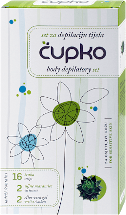 Trake za depilaciju tijela – Sensitive  čupko