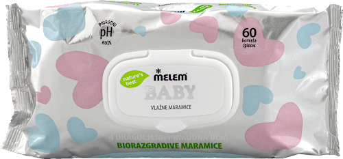 Baby vlažne maramice Melem