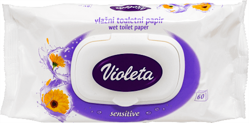 Vlažni toaletni papir s ekstraktom nevena Violeta