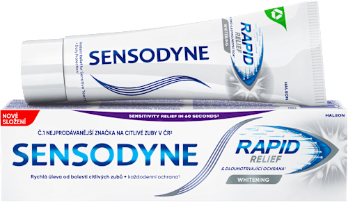 zubní pasta Rapid Relief Whitening, SENSODYNE