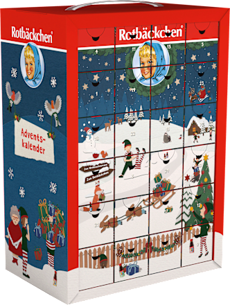 Adventskalender 2026, 24 Saft Minis Rotbäckchen