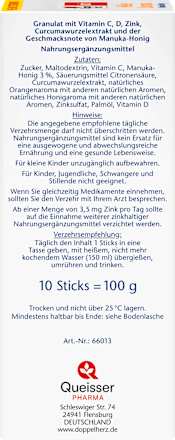Sticks Heißer Curcuma + Manuka Honig Doppelherz