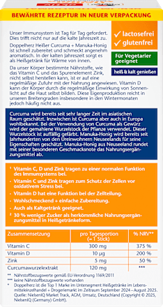 Sticks Heißer Curcuma + Manuka Honig Doppelherz