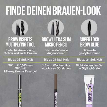 Augenbrauenstift Brow Inserts 05 Deep Brown MAYBELLINE NEW YORK