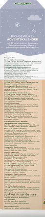 Adventskalender 2026 Bio-Gewürz LEBENSBAUM