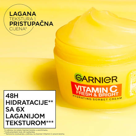 Sorbet Vitamin C krema za lice Fresh & Bright GARNIER