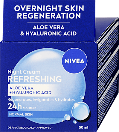 Éjszakai arckrém Refreshing aloe verával és hialuronsavval NIVEA