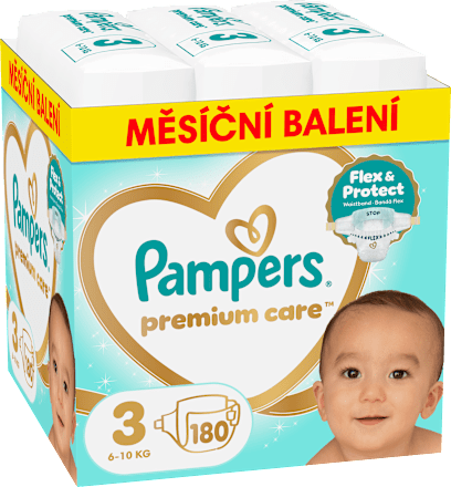 pleny velikost 3, měsíční balení Pampers Premium Care