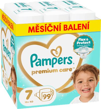 pleny velikost 7, měsíční balení Pampers Premium Care