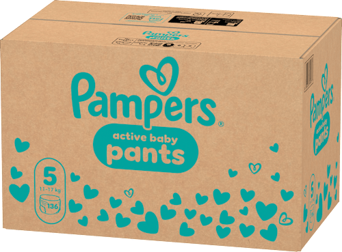 plenkové kalhotky velikost 5, měsíční balení Pampers active baby