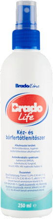 Kéz és bőrfertőtlenítő spray Bradolife