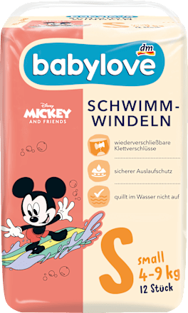 Plienky na plávanie, veľkosť S, 4-9 kg babylove