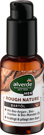 Olio per la cura della barba Rough Nature alverde MEN