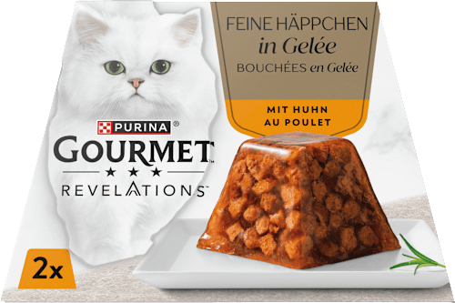 Nassfutter Katze Revelations Feine Häppchen in Gelée mit Huhn Purina Gourmet