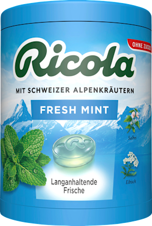 Bonbons Schweizer Alpenkräuter Fresh Mint zuckerfrei Ricola