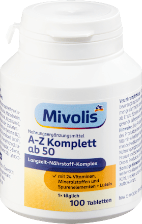 Prehransko dopolnilo z vitamini in minerali A-Z Komplett Mivolis