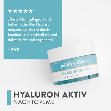 Nachtcreme Hyaluron Aktiv judith williams COSMETICS