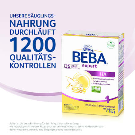 Anfangsmilch Expert HA1 von Geburt an Nestlé BEBA