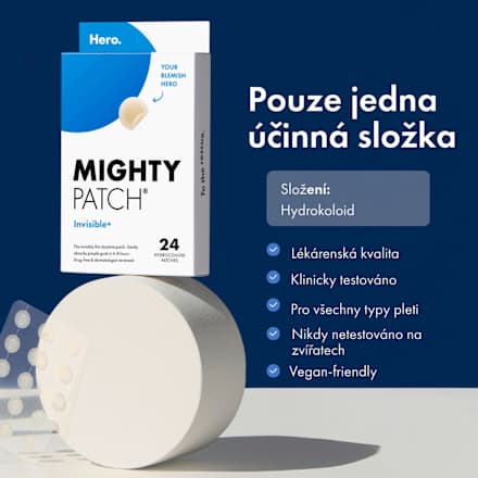 náplasti na akné Mighty Patch Invisible+ Hero.