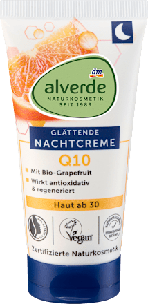 Nočna krema s koencimom Q10 in bio grenivke alverde NATURKOSMETIK