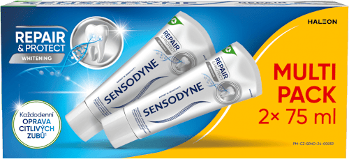 zubní pasta Repair & Protect Whitening 2x75 ml SENSODYNE