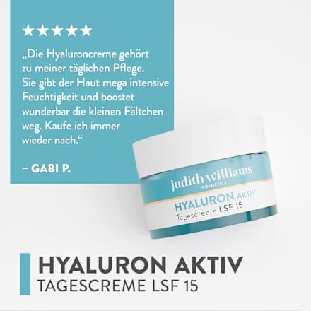 Gesichtscreme Hyaluron Aktiv LSF 15 judith williams COSMETICS
