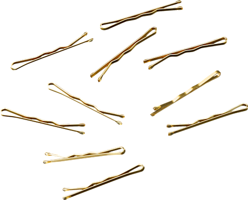 Haarschieber kurz Gold-Optik ebelin