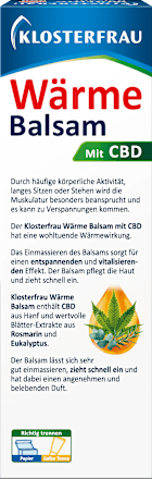 Wärmebalsam mit CBD Klosterfrau