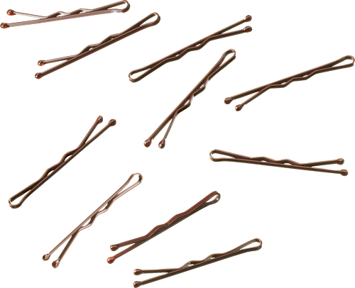 Wsuwki do włosów krótkie koloru brązowego ebelin