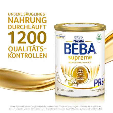 Anfangsmilch Supreme Pre von Geburt an Nestlé BEBA
