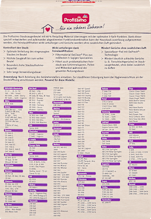 Staubsauger PR60 & Filter  Profissimo